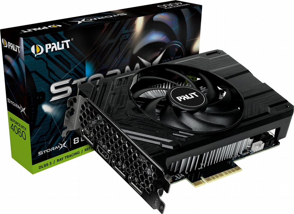 Palit GeForce RTX StormX RTX 4060 | 8 GB GDDR6 VRAM | Videokaart | GPU | Nvidia - Matmuis - Matmuis
